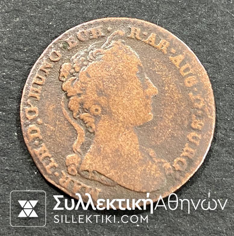 BELGIUM Austrian Netherlands 1 Liard Marie Theresia 1745 VF